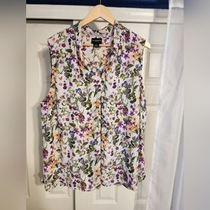 Liz Claiborne "career" floral print XXL top